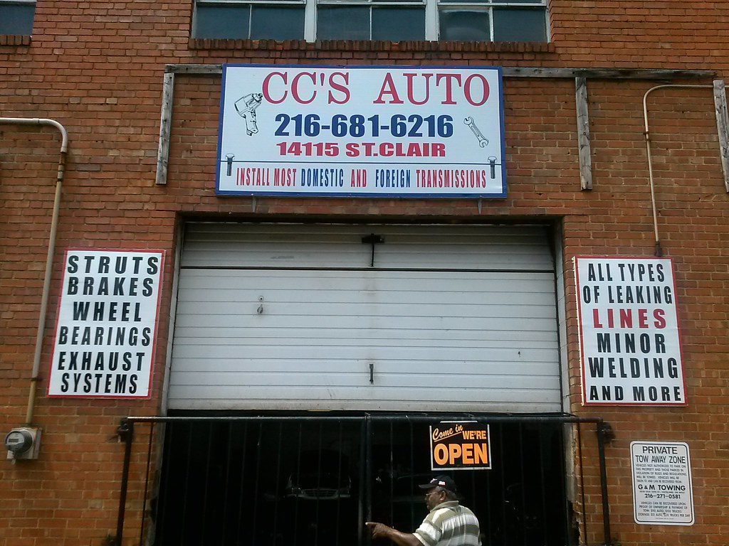 Storefront signs in Cleveland Heights