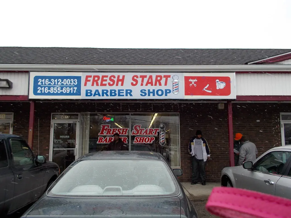 Storefront signs in Shaker Heights